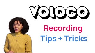 VOLOCO RECORDING TIPSVoloco Best SettingsVoloco Tutorials [upl. by Nnaeirrac]