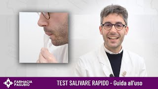 TEST SALIVARE RAPIDO FAI DA TE  Guida alluso [upl. by Eimrej]