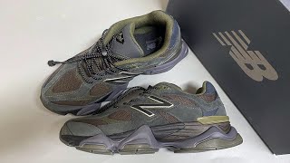 New Balance 9060 Blacktop Dark Moss U9060PH Review [upl. by Ecinereb]