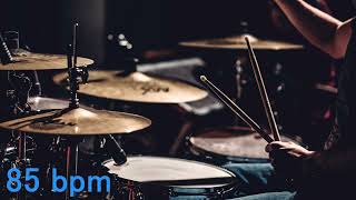 85 Bpm Blues Shuffle Beat Drum Track Bateria  Swing Eighth Notes Groove [upl. by Nadoj]