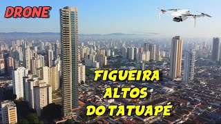 Drone sobrevoa o Figueira Altos do Tatuapé 50 andares 168 metros de altura  Tatuapé  São Paulo [upl. by Eniamurt]