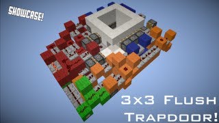 3x3 FlushHidden Trapdoor Minecraft Showcase Compactish [upl. by Kier334]