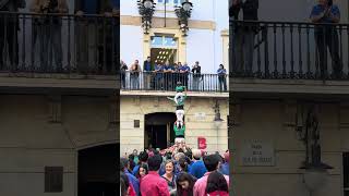 Vibrant Moments with Els Castellers de Barcelona in Gràcia  Catalan Tradition 2024 [upl. by Neu]