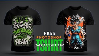 The Most Realistic Way to Place Design on TShirt  Photoshop Tutorial professional design [upl. by Dymphia466]