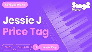 Jessie J BoB  Price Tag Lower Key Piano Karaoke [upl. by Ytima]