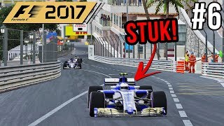 DRS GAAT STUK MIDDEN IN RACE  F1 2017 Career Mode 6 Grand Prix Monaco [upl. by Neitsirhc144]