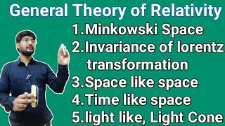 Minkowski space time  four dimensional space time continuum  spacelike timelike lightlike interval [upl. by Cirle]