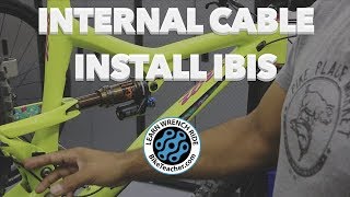 Install a new Derailleur cable on an internally routed bike Ibis Ripley [upl. by Atsedom]