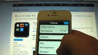 Hide Your Secrets  My Secret Folder PRO App Review for iPhone iPod Touch and iPad HD [upl. by Dasya]