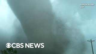 Deadly tornado outbreak hits Iowa city of Greenfield devastated [upl. by Yelats]