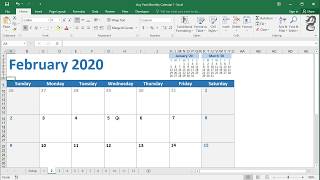 How to Create a Calendar Planner in Excel [upl. by Coombs]