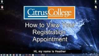 View Registration Appointment [upl. by Anaes]