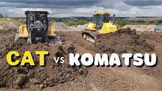 CAT D6 vs KOMATSU D71 [upl. by Eniagrom]