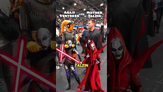 Asajj Ventress Vs Mother Talzin mcmcomiccon starwars cosplay shorts [upl. by Dur]