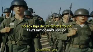 Creedence Clearwater Revival  Fortunate Son Sub Español  Lyrics [upl. by Ecirbaf]