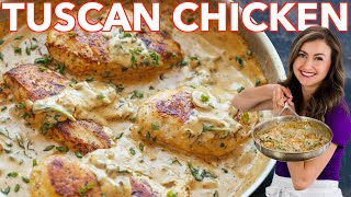 How To Make Easy Tuscan Chicken Recipe [upl. by Frechette943]