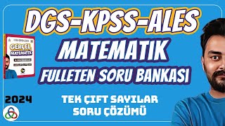 TEK ÇİFT SAYILAR SORU ÇÖZÜMÜ  2024 DGS KPSS ALES MATEMATİK SORU BANKASI [upl. by Hailahk]