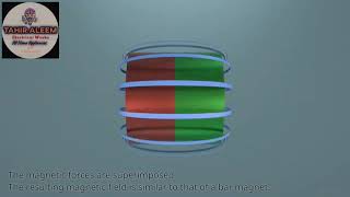 Magnetic 🧲 Field of a coil Explained with video  3D viewing  creative sound [upl. by Lorelie]