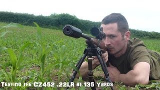 Testing the CZ452 at 135 Yards [upl. by Edorej]