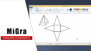 Rysujemy ostrosłup i jego siatkę  Komputerowe rysowanie [upl. by Colet]