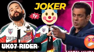 UK07 Rider Joker 🤡 RoastAnurag dobal funny memesJoker memes TheUK07Rider Abhi sharma Original [upl. by Cleave]