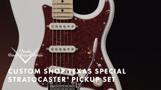 Fender Custom Shop Texas Special Strat Pickup Set  Fender [upl. by Valiant943]