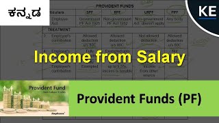 Provident Fund  Income from Salary  Income Tax Bcom  BBA 5th sem  In Kannada  KanEdu [upl. by Nnayrb806]