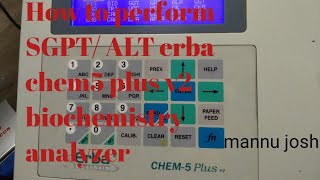 SGPT  ALT test  procedure automatic biochemistry analyzerALT SGPT  alanine aminotransferase [upl. by Rehpotsirahc]