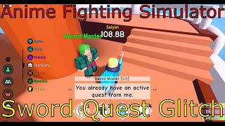 I Tried To Fix The Zoro Sword Quest But In Anime Fighting Simulator [upl. by Rehpoitsirhc]