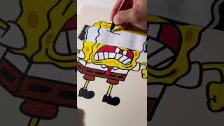 SpongeBob x doodlebob Xray drawing 💀 marazki [upl. by Scherle410]