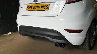 MK7 amp MK75 Fiesta 10 Ecoboost Back Box Delete Pipe Dynamics [upl. by Teillo]