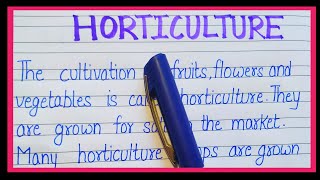 What is Horticulture  Definition of Horticulture  Horticulture kise kahate hain [upl. by Fishback]