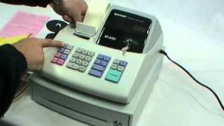 Sharp XEA102 Cash register Installation video [upl. by Pepillo]