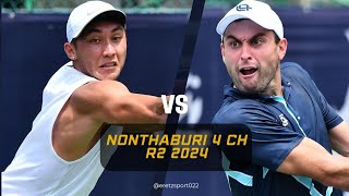 Nonthaburi 2 Challenger 2024 R2 James McCabe Q vs Aslan Karatsev 5 Highlights [upl. by Milon]