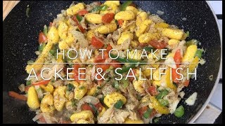 HOW TO MAKE ACKEE AND SALTFISH  TERRIANN’S KITCHEN [upl. by Eihpos152]