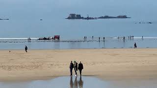 GRANDE MAREE BASSE SAINTMALO 10 MARS 2024 [upl. by Tehcac]