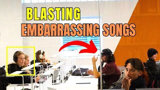 BLASTING EMBARRASSING SONGS IN THE LIBRARY PART 8 [upl. by Nnayt]