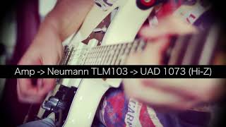 Preamp shootout Neve 1073 UAD vs STAM 1073 on E Guitar through TUBE AMP and TLM103 and SM58 [upl. by Dellora]