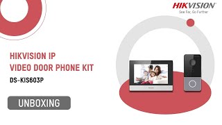 Hikvision DSKIS603P IP Video Door Phone Kit  Unboxing amp Setup Guide [upl. by Calmas]