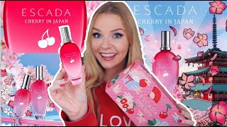 NEW ESCADA CHERRY IN JAPAN PERFUME REVIEW 🍒  ESCADA SUMMER LIMITED EDITION 2022  Soki London [upl. by Trueblood]