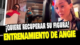 ANGIE ARIZAGA MOSTRÓ RUTINA DE EJERCICIOS PARA RECUPERAR FIGURA [upl. by Thaddeus264]