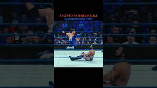 Aj Styles VS Jinder Mahal 😮😮wwe ajstyles jindermahal wweindia india wwesmackdown smackdown [upl. by Moureaux228]