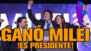 GANÓ MILEI ¡ES PRESIDENTE [upl. by Einram]