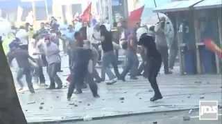 Istanbul TURQUIE  Un policier tire dans les manifestants antiErdogan et tue lun dentre eux [upl. by Alyssa]