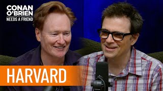 Rivers Cuomo Went To Harvard After Weezers First Album  Conan O’Brien Needs a Friend [upl. by Naerda841]