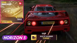 FH5 RADAR MARECAGES DEFI SAISONNIER FORZA HORIZON 5 SWAMP F40 FERRARI [upl. by Adnerol531]