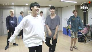 BANGTAN BOMB RM and Jin Dance Stage Behind the scene for BTS DAY PARTY 2016  BTS 방탄소년단 [upl. by Selrac]