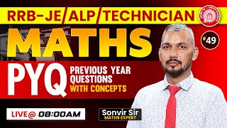 RRB Maths Previous Year Question by Sonvir Sir RRB Maths Classes Maths for RRBJEALPTechnician [upl. by Marylynne]