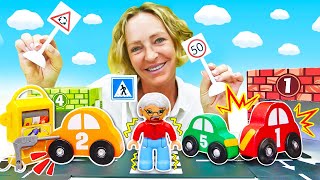 Tolle Spielzeugautos in Nicoles Kindergarten Lehrreiche Videos für Kinder 3 Folgen am Stück [upl. by Lamag]