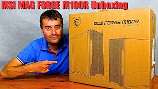 MSI MAG Forge M100R Unboxing amp Overview  Best Budget MATX Case [upl. by Irahs791]